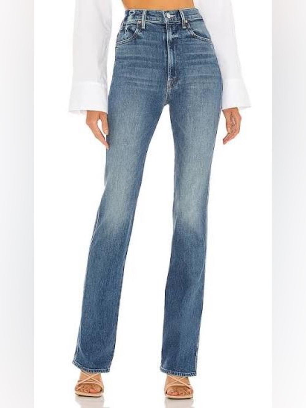 MOTHER The Smokin’ Double Heel Bootcut Jeans Beyond the Sky Size 26 NWT